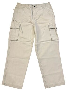 Vintage Timberland Cargo Pants 36 Beige Baggy Y2K Workwear 34x28